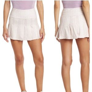 ELODIE mini skirt in green/pink